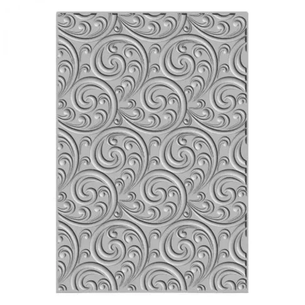 Carpeta de Texturas Ornamental Spiral De Sizzix