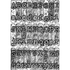 Carpeta de Texturas Typewriter para Sizzix de Tim Holtz 664760