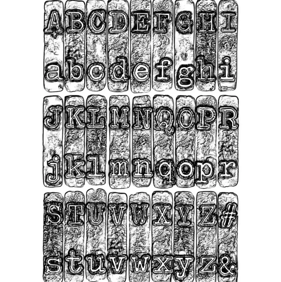 Carpeta de Texturas Typewriter para Sizzix de Tim Holtz 664760