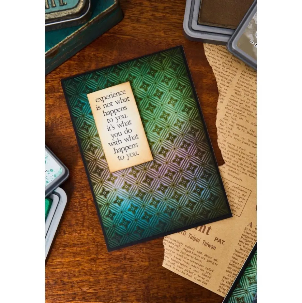 Carpeta de Texturas Vault Diamonds para Sizzix de Tim Holtz 666867