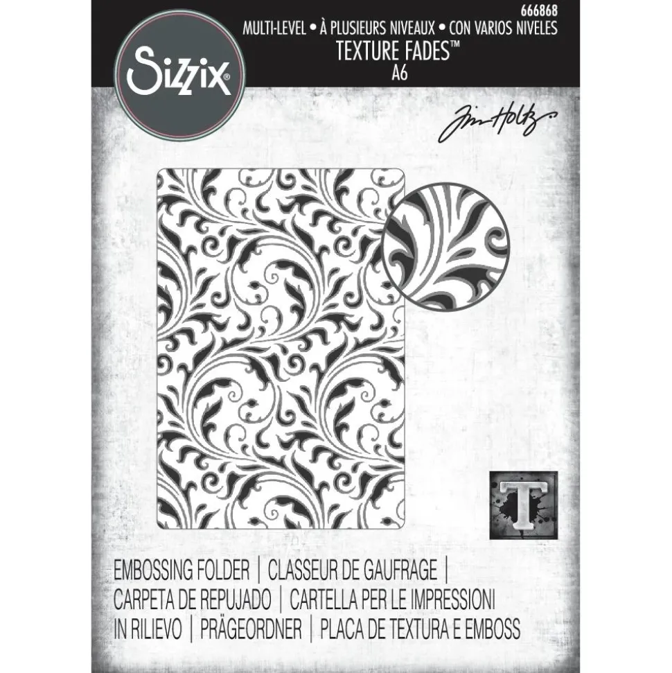 Carpeta de Texturas Vault Flourish para Sizzix de Tim Holtz 666868