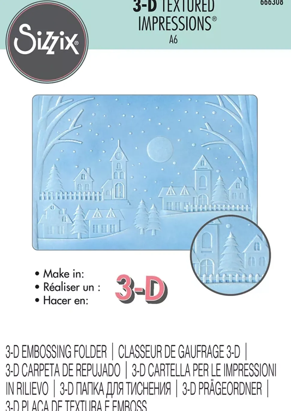 Carpeta de Texturas Winter Village Sizzix 666308