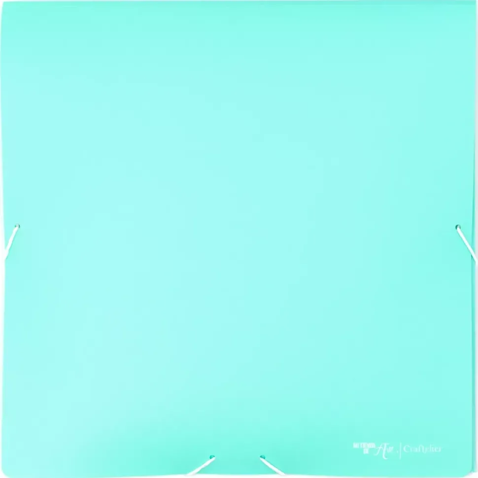 Carpeta para Papeles con Gomas Turquesa Craftelier 30x30cm