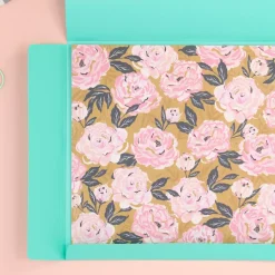 Carpeta para Papeles con Gomas Turquesa Craftelier 30x30cm