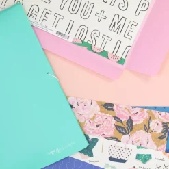 Carpeta para Papeles con Gomas Rosa Craftelier 30x30cm