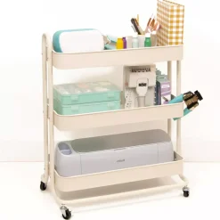 Carrito Amazon con 3 bandejas Blanco Craftelier 60cm