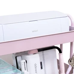 Carrito Con 3 Bandejas Turquesa Craftelier 60cm