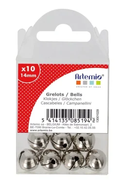 Cascabeles Plateados 10 Unidades Artemio