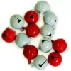 Cascabeles Rojos y Blancos 10 unidades, 13001009