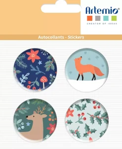 Chapas Adhesivas Woodsy Christmas Artemio