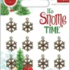 Charms metálicos Copos de nieve It s Snome Time Craft Consortium