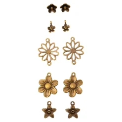 Charms metálicos Flores Studio Light