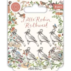 Charms Metálicos Little Robin Redbreast Craft Consortium