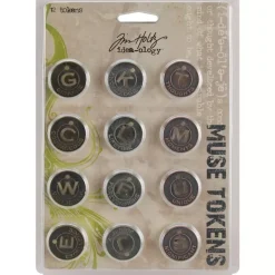 Charms metálicos Metal Muse Tokens Tim Holtz