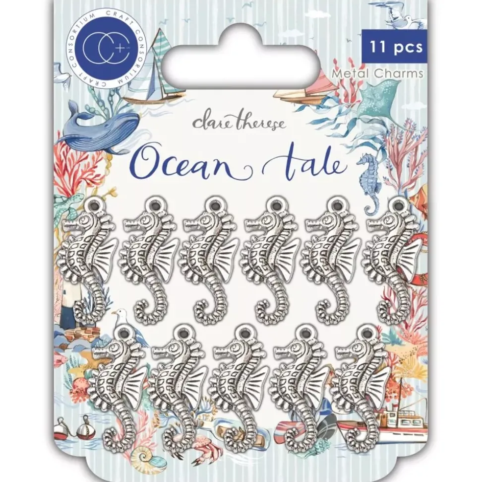 Charms Metálicos Seahorse Ocean Tale Craft Consortium