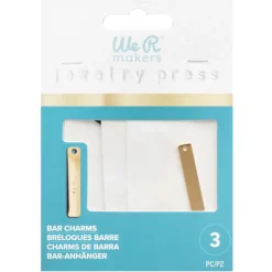 Charms rectangulares para Jewelry Press We R Makers