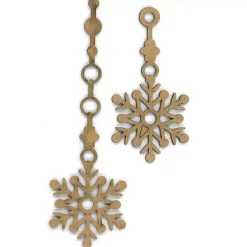 Chipboard Adorno navideño copo - Dayka