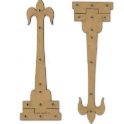 Chipboard Bisagras flecha - Dayka