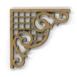 Chipboard Esquinera Filigrana pequeña - Dayka