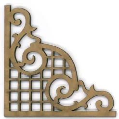 Chipboard Esquinera Filigrana Dayka