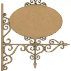 Chipboard Filigrana oval - Dayka