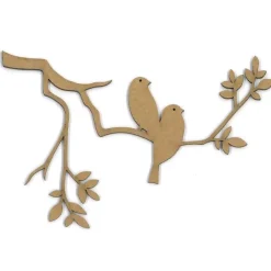 Chipboard Pajarón en rama - Dayka