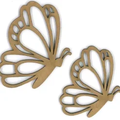 Chipboard Set mariposas de perfil - Dayka