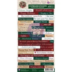 Chipboard stickers From The North Pole Prima Marketing