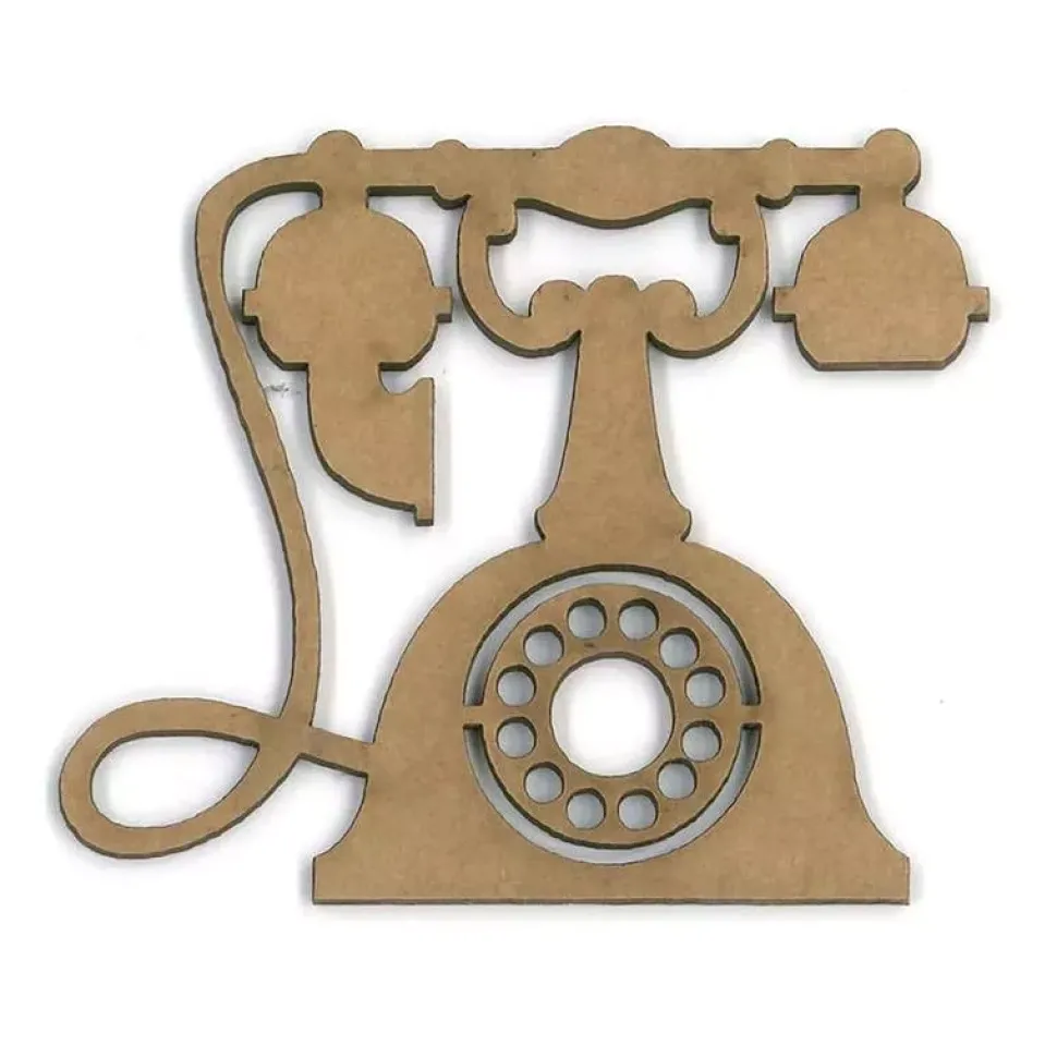 Chipboard Teléfono vintage - Dayka