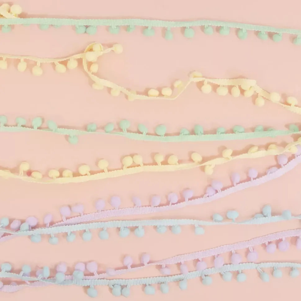 Cinta de Pompón Azul Marino Craftelier 12mm