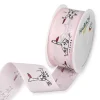 Cinta Estampada Cigüeñas Rosa Halbach 40mm
