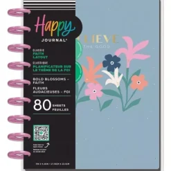 Classic Diario Guiado Faith Bold Blossoms Happy Planner 2024