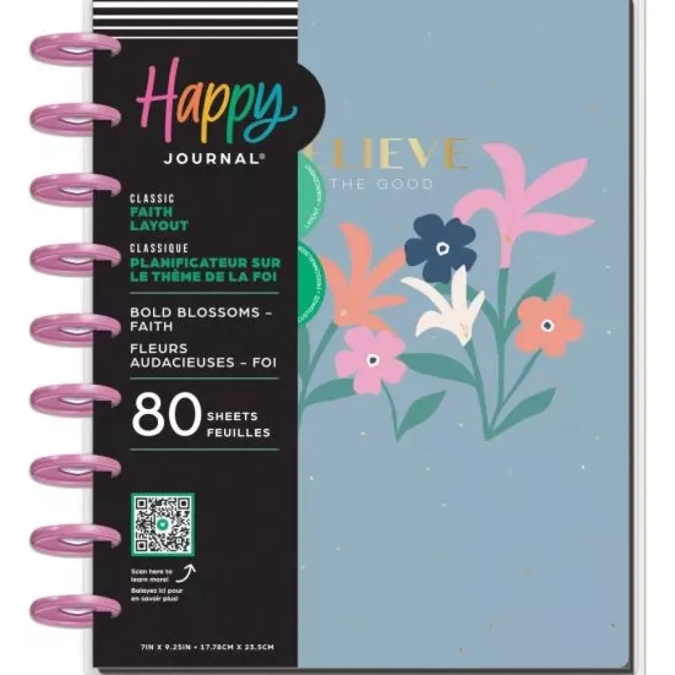 Classic Diario Guiado Faith Bold Blossoms Happy Planner 2024