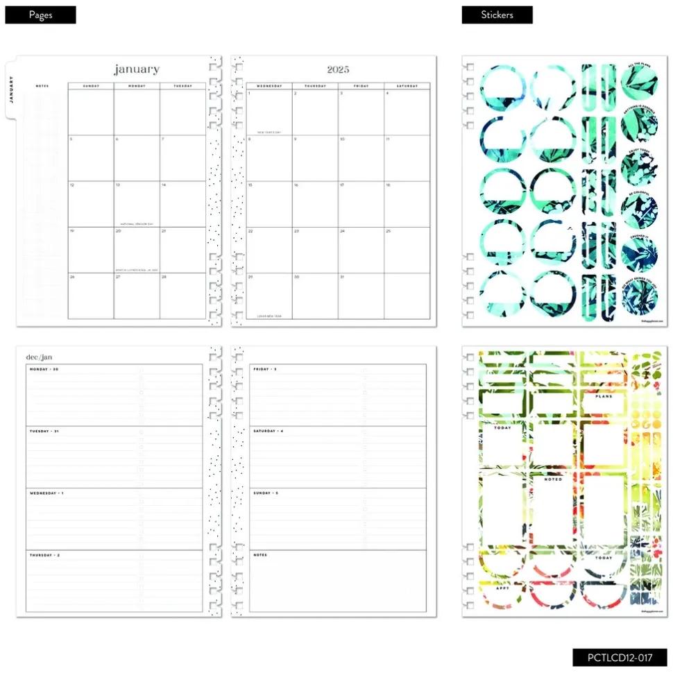 Classic Happy Planner Serene Garden 2025