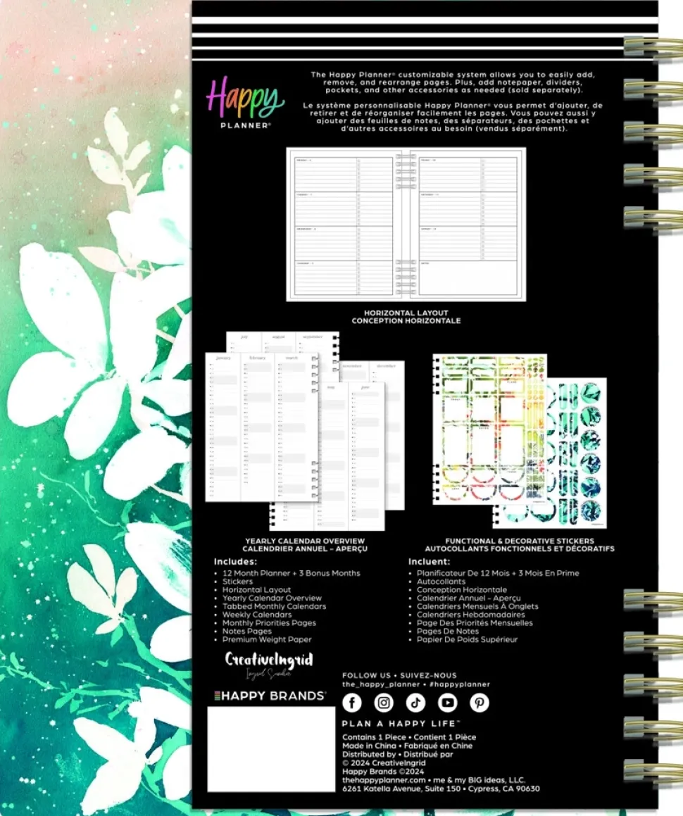 Classic Happy Planner Serene Garden 2025