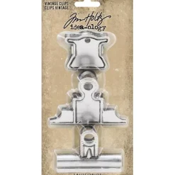 Clips de Pinza Metálicos Vintage Idea-Ology Tim Holtz