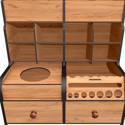 Complemento para organizador de escritorio para rotuladores y bolígrafos textura madera Fabrika Decoru