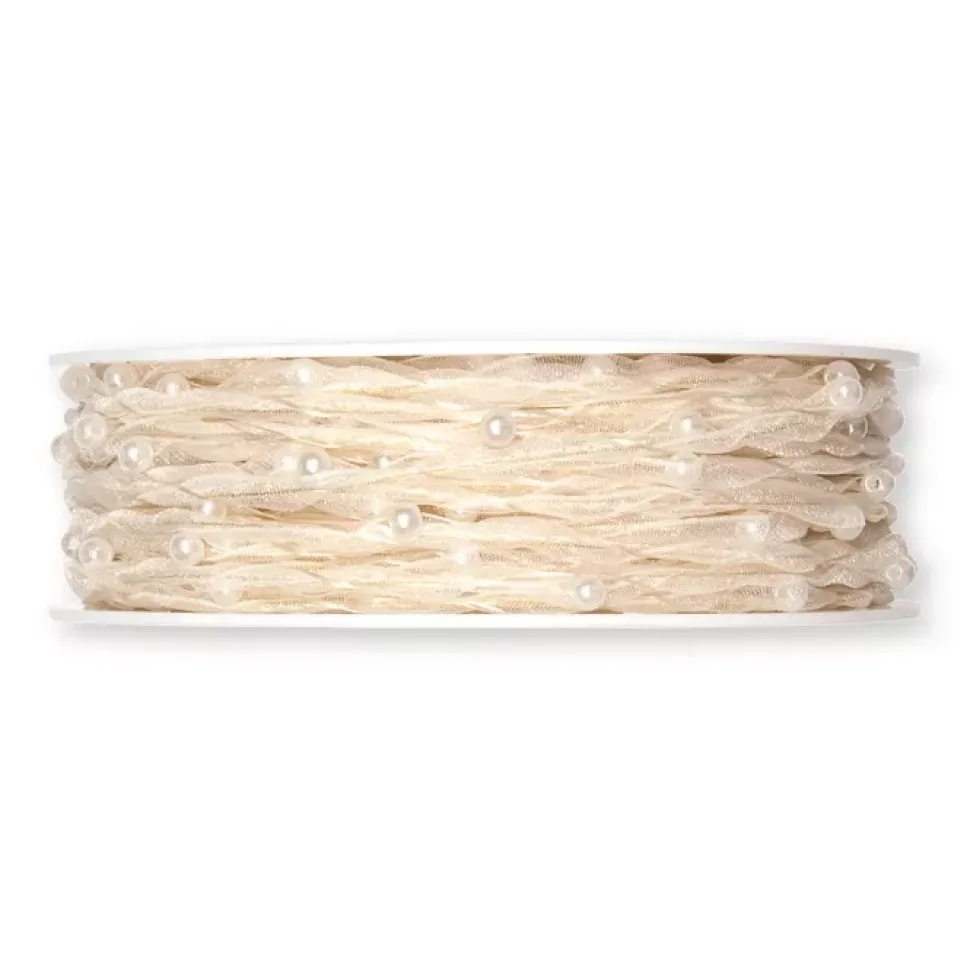 Cordón de Perlas Crema Halbach 20m