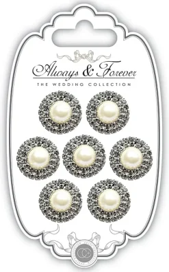 Círculos de perlas y diamantes Always and Forever Craft Consortium