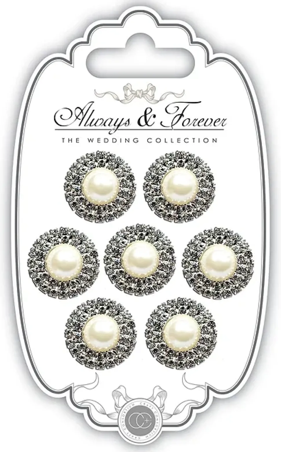 Círculos de perlas y diamantes Always and Forever Craft Consortium