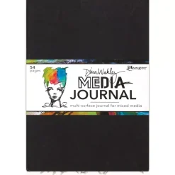 Cuaderno Art Journal Negro Dina Wakley Ranger 25x35cm