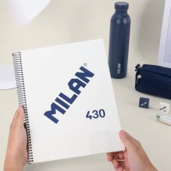 Cuaderno cuadriculado beige Serie 1918 Milan A4 95g/m²