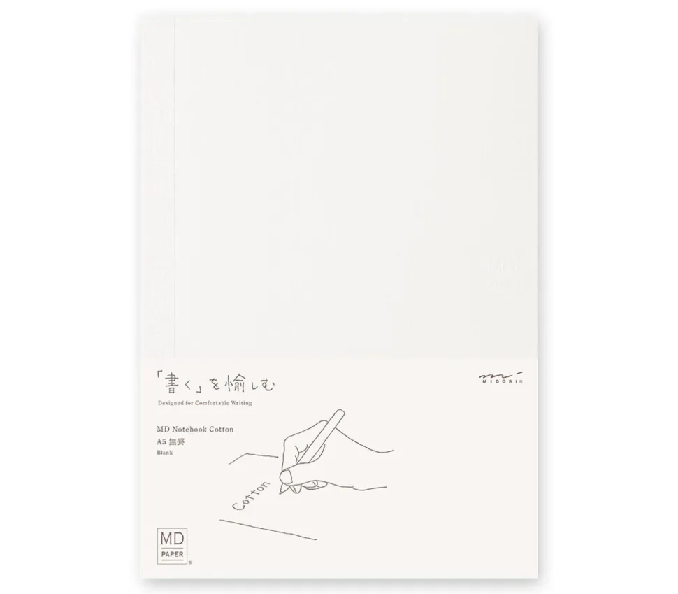 Cuaderno liso algodón Midori MD Paper A5