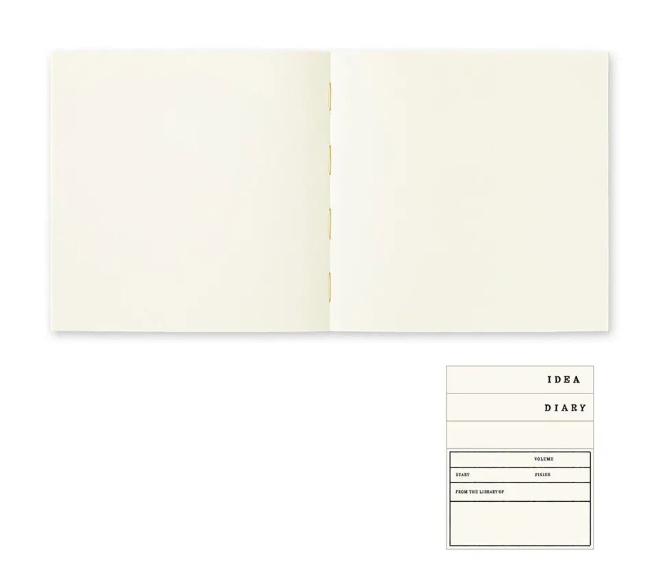 Cuaderno liso cuadrado Thick Midori MD Paper A5