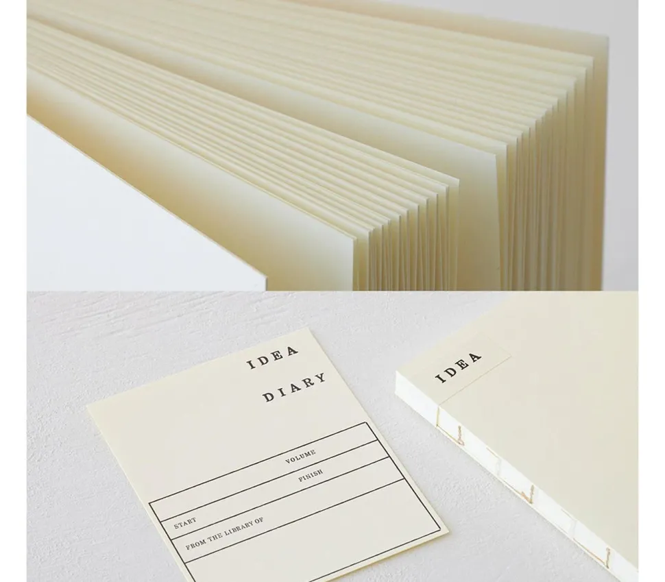 Cuaderno liso cuadrado Thick Midori MD Paper A5