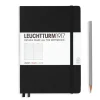 Cuaderno Medium negro rayado tapa dura Leuchtturm1917 A5