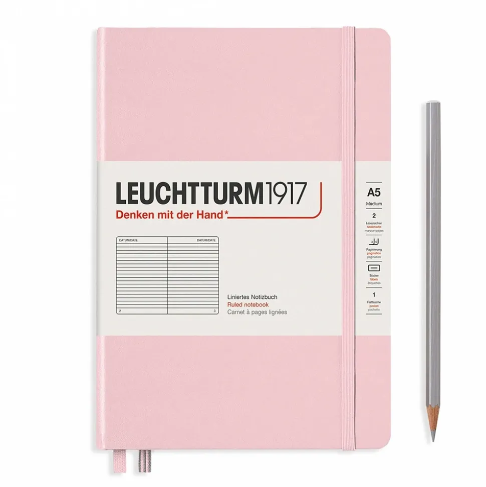Cuaderno Medium Rosa rayado tapa dura Leuchtturm1917 A5