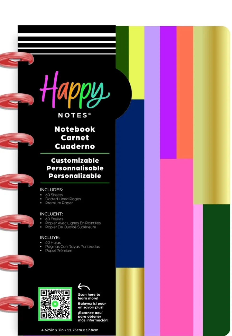 Cuaderno Mini Color Block Brights Happy Planner