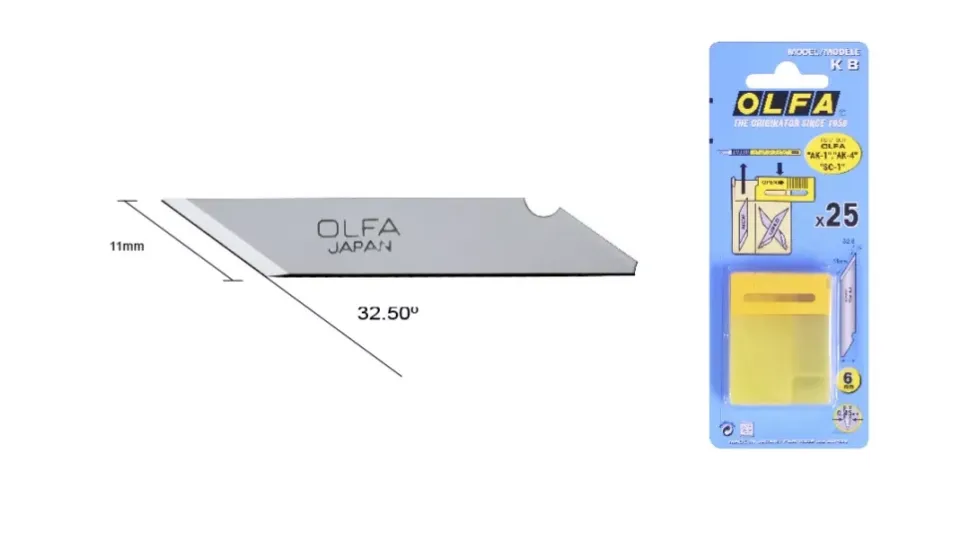 Cuchillas Olfa KB para Cutter AK-1, AK-4