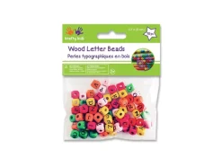 Cuentas de Madera de Colores Abecedario MultiCraft 8mm